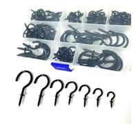 ZEACCT 120 Pcs Crochet de Plafond, Crochets à Vis, Crochets de Plafond en Métal, Crochet à Tasse, Crochets de Plafond à Visser, pour Bois, Sous Placard, Étagère D'armoire, Plante Suspendue