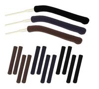 ZEACCT 3 Paires de Coussins D'oreilles pour Lunettes, Anti-Dérapant pour Templet, Tissu Doux, Housse en Tricot pour Bras de Lunette, Griffe Elastique pour Oreille de Lunette, Accessoires de Lunettes