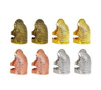 ZEACCT 8 Pcs Dé à Coudre d'Assemblage, Protège-Doigts en Métal, Protège-Doigts Réglable, Dé à Coudre du Bout des Doigts, Dé à Coudre Protection des Doigts, Accessoires Couture, Dé à Coudre en Mé