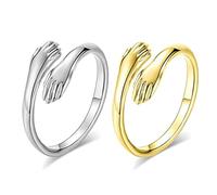 ZEACCT Bague de Câlin Reglable pour Couples - Anneaux d'Articulation de Doigt d'Promesse
