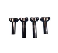 ZeAda Pièces de Rechange for sorbetières, 4 pièces, écrous à vis Noirs, Accessoires, écrou de Fixation M8, Compatible avec Les Machines à crème glacée Molle Vevor