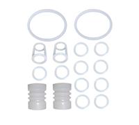 ZeAda Pièces for sorbetière, 16 Joints d'étanchéité en Silicone, Manchon ondulé, Joints en H, Pack Mixte, compatibles avec Les Machines à crème glacée Molle BQL