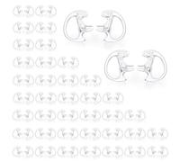 Zeadio Lot de 40 bouchons d'oreille pour radio bidirectionnelle Transparent
