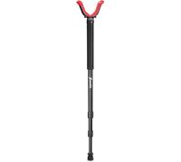 Zeadio Repose-bâton Monopode avec poignée en Mousse à Haute densité, Verrouillage Twist-Style Leg et tête de Repos en Forme de V-Yoke pour Les activités de Plein air, Longue