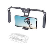 Zeadio Stabilisateur de smartphone en aluminium, support de trépied pliable pour téléphone portable, fabrication de films, vlogging, stabilisateur de téléphone pour iPhone et smartphones Android