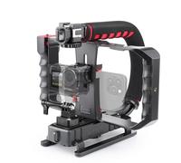 Zeadio Stabilisateur vidéo Portable pour caméra d’Action avec Support vidéo pour Smartphone pour Tous Les Types de caméras, caméscopes et Smartphones