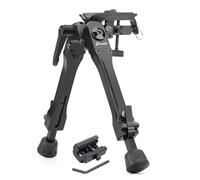 Zeadio Support pivotant à bi-Pied avec Fixation pour bandoulière et Adaptateur pour Rail Picatinny Weaver, de 7 à 10 Pouces