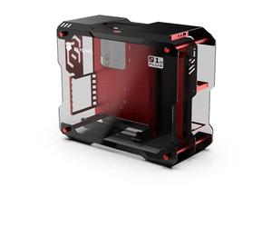 Zeaginal ZC-01M Plus (Noir/Rouge) - Boitier PC Ouvert ATX