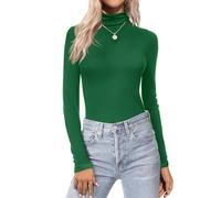 Zeagoo sous Pull Col Roulé Femme Manche Longue Fin Tee Shirt Thermique Pull | Haut Basique｜Polyvalent｜Moulant｜Idéal pour Maison/Quotidien/Shopping/Travail/Soirées｜T-Shirt Hiver/Automne｜Top Extensible
