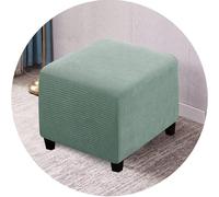 ZEaink Housse de Pouf Carrée 35x35/40x40/50x50/60x60 Extensible Housses de Ottomane Jacquard Housses De Repose-Pieds Doux Protection Housse Tabouret de Rangement (Color : #7, Size : 40x40x40cm)