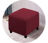 ZEaink Housse de Pouf Carrée 35x35/40x40/50x50/60x60 Extensible Housses de Ottomane Jacquard Housses De Repose-Pieds Doux Protection Housse Tabouret de Rangement (Color : #8, Size : 45x45x40cm)