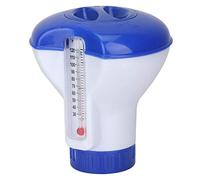 Zeako Doseur de chlore flottant 12,7 cm avec thermomètre pour piscine - Distributeur de chlore pour piscine intérieure et extérieure