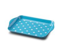 Zeal Mini plateau de service à pois Aqua 18 x 14 cm