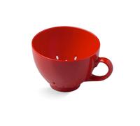 Zeal Petite passoire portable en mélamine en forme de tasse pour laver et égoutter les fruits et les baies (10 cm) - Rouge