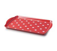 Zeal Plateau de service en mélamine à pois Rouge 39 x 24 cm