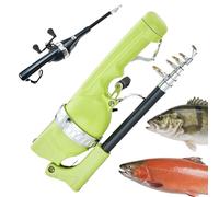 Zealburst EasyFish Folding Rod, 2026 New Easyfish Folding Rod with 21 Pcs Bait Set and 80m Fishing Line, Collapsible Telescopic Design for Fishing (Green,Without 21 Piece Set)