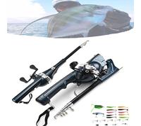 Zealburst EasyFish Folding Rod, Portable Pocket Fishing Rod & Pole - Collapsible Telescopic Design, Ultra-Compact Foldable Fishing Gear for Travel/Hiking/Backpack (1Pcs-Fishing Rod Pro)