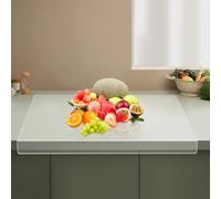 ZealEco Lot de 2 planches à découper en acrylique transparent pour cuisine