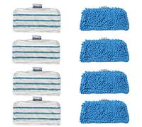 Zealing 4 chiffons en microfibre + 4 chiffons de nettoyage de rechange pour balai vapeur Black & Decker FSMH1321, FSM1605, FSMH13151SM, pièce # FSMP20