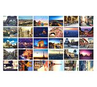 ZEALMAX Beautiful World Lot de 30 cartes postales de voyage artistiques rétro pour écoliers et étudiants Motif Paris
