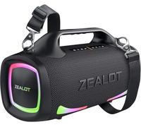 ZEALOT Enceinte Bluetooth,100W Haut - Parleur étanche avec lumière LED, Autonomie 30H, Haut - Parleur extérieur, Grand Haut - Parleur Bluetooth 5.3 pour Camping, Plage