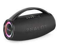 ZEALOT Enceinte Bluetooth, 80W Haut - Parleur Bluetooth avec Boost Bass, étanche ipx6, lumière LED, Banque d'alimentation, Bluetooth 5.2, extérieur, Camping Haut - Parleur Bluetooth