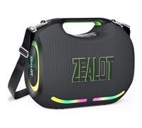 ZEALOT Haut Parleur Bluetooth Puissante 120W sans Fil Enceinte avec Port USB/AUX/TF Carte, Autonomie de 30 Heures, Lumière LED, BT 5.3, Étanche IPX6, Son Stéréo pour Fêtes, Voyage, Extérieur, Noir