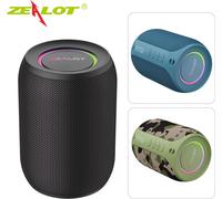 ZEALOT S32Pro haut-parleur portable Bluetooth, BT5.2 | Dolby-Surround-Sound | 15 W de puissance | IPX5 étanche, supporte la connexion MIC/TF-carte/USB/AUX/BT, noir