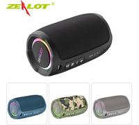 ZEALOT S49 haut-parleur portable Bluetooth, BT5.2 | qualité sonore hi-fi | puissance de 40 W | IP67 étanche, supporte Aux, FM, carte TF, USB, connexion BT, noir