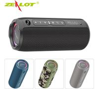 ZEALOT S49PRO Haut-parleur portable Bluetooth, BT5.2 | effet de lumière RGB | puissance 20 W | IPX6 étanche, supporte Aux, FM, carte TF, USB, connexion BT, noir