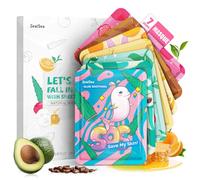 ZealSea Masque Visage Hydratant Naturel, Soin Tissu Doux pour Femme et Enfant Fille, Beauté Kawaii Coréenne, Idéal Anniversaire, Cadeau Fête Pyjama, Routine Peau Sensible, 7 Unités