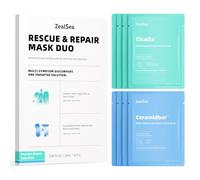 ZealSea Masques Cicalix & Ceramidbar, Solution Derm Tout-en-un pour Peau Douce | Repulpée | Hydratée, Apaisant & Renforçant, Duo 4+4