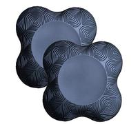 ZEALTOP Lot de 2 coussinets de yoga extra épais pour genoux, coudes, poignets, mains, tête, yoga, pilates, entraînement (noirs)