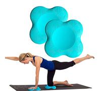 Zealtop Yoga Knee Pad Cushion Extra Thick for Knees Elbows Wrist Hands Head Foam Yoga Pilates Work Out Kneeling Pad (Lake Blue 2packs)