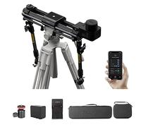 Zeapon Micro 3 E700 Curseur motorisé à Double Distance avec Batterie et Mini rotule, Rail stabilisateur vidéo Dolly Track pour caméscope DSLR