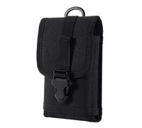 Zeato EDC étui tactique militaire Molle pour téléphone portable Avec clip ceinture en nylon 1000D pour iPhone 7 Plus 6S 6 Plus Galaxy Note 5 S8 S7 S6 Edge LG Sony et plus (Noir)