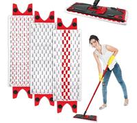 Zeawavsl 3 PièCes Recharge Ultramax, Housses De Vadrouille En Fibre De Haute Qualité, Compatibles Avec La Plupart Des Gammes De Vadrouilles, AdaptéEs à Tous Les Sols Durs.