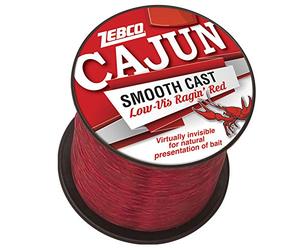 Zebco 0,6 kg Cajun Fil de pêche Basse visibilité 1/4 kg d'essai 6,4 kg/Test Unisexe, Bobine d'un Quart de Livre, 850-Yard/14-Pound