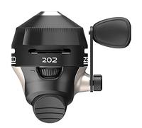 Zebco 202 Moulinet de pêche Spincast Taille 30 Recherche Main Droite Engrenages entièrement métalliques durables Pin de ramassage en Acier Inoxydable pré-enroulé avec Ligne de pêche Zebco de 4,5 kg