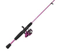 Zebco 202 Spincast Reel and Fishing Rod Combo, 5-Foot 6-inch 2-Piece Fishing Pole, Size 30 Reel, Right-Hand Retrieve, Pre-Spooled with 10-Pound Cajun Line, Black/Red