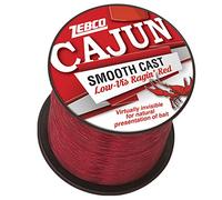 Zebco Ligne de pêche Cajun Basse visibilité 0,6 kg d'essai 18,1 kg/Test Fil 1/4 kg Unisexe, Bobine d'un Quart de Livre, 375-Yard/40-Pound