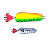 Zebco Premium Trophy Z-Ace Appât de pêche ondulé avec Point de Morsure Rouge sur hameçon Triple hameçon prédateur Spoons Accessoires de pêche FireFirst 25 g