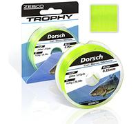 Zebco Quality Trophy Monofilament Ligne de pêche à la morue Jaune Fluo 0,40 mm/12,7 kg