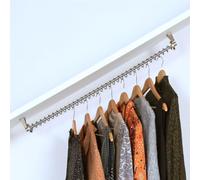 Zebedee Tringle à Vêtements Inclinée Any Angle Pour Armoires de Chambre à Coucher en Pente Dans Les Greniers, Sous Les Avant-Toits, Les Plafonds En Pente Sous Les Escaliers (500mm)