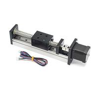 Zeberoxyz 1 vis à bille de guidage linéaire SFU1605 avec rails linéaires carrés avec moteur pas à pas NEMA17, longueur de course efficace de 150mm pour pièces de routeur CNC (taille:150mm)