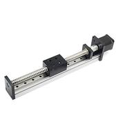 Zeberoxyz 1 vis à bille linéaire SFU1605 avec rails linéaires carrés avec moteur pas à pas NEMA17, longueur de course efficace de 200mm pour pièces de routeur CNC (taille:200mm)