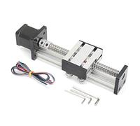 Zeberoxyz 1 vis à bille SFU1605 avec moteur pas-à-pas NEMA17, longueur de course efficace de 100mm pour routeur CNC DIY Pièces X Y Z Actionneur linéaire de scène (taille:100mm)
