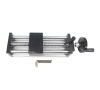 Zeberoxyz 150mm Longueur Efficace Voyage Double Axe Optique Table coulissante Manuel Guide Rail linéaire Vis à billes SFU1605 avec volant pour transformation d'équipement CNC (Taille : 150mm)