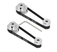 Zeberoxyz 2 pièces ensemble GT2 roue synchrone 20&36 dents 5mm alésage poulie de distribution en aluminium avec 2 pièces longueur 200mm largeur 6mm ceinture (20-36T-5B-6)