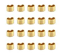 Zeberoxyz GT2 Courroie dentée ouverte noire Longueur 1,2 m Largeur 6 mm avec 8 boucles en cuivre pour imprimante 3D Ender3 Ender5 CR10, or, 6 mm